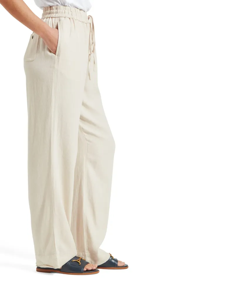 Schoffel Daphne Linen Trousers - Oat-4