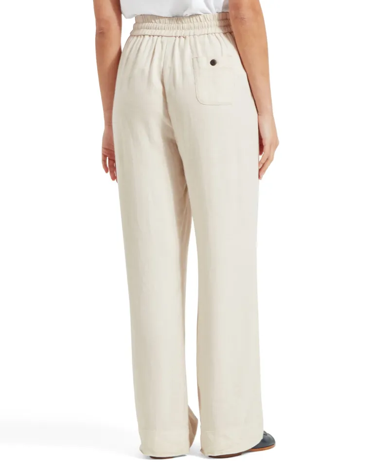 Schoffel Daphne Linen Trousers - Oat-5