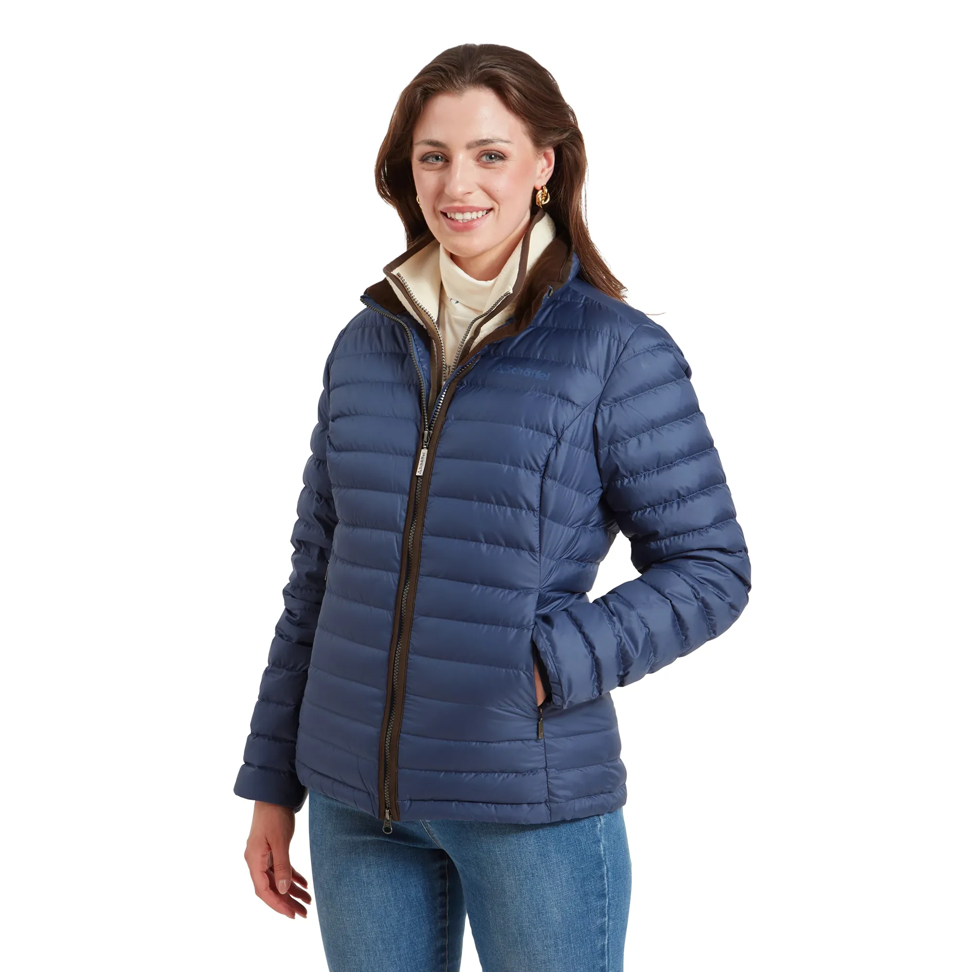 Ambleton Color Schoffel Hambleton Down Jacket - Stone Blue