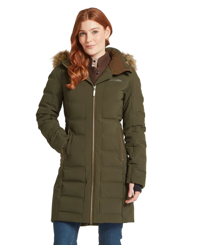 Schoffel Hurlingham Waterproof Down Coat - Forest