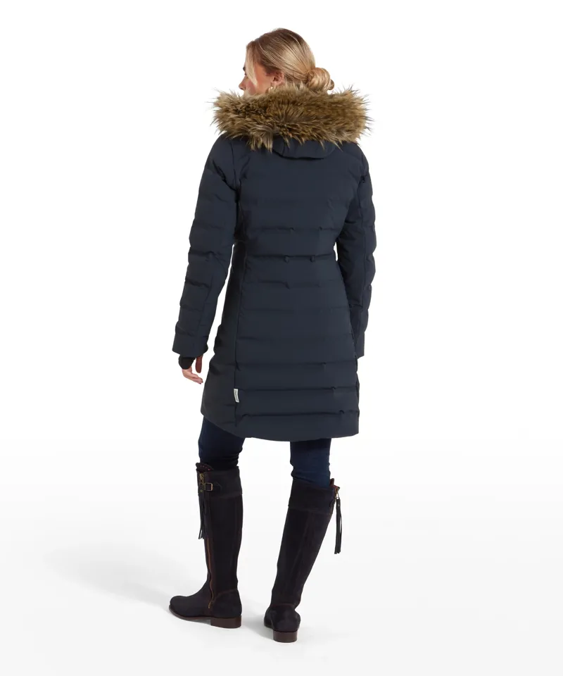 Schoffel Hurlingham Waterproof Down Coat - Carbon Navy-4