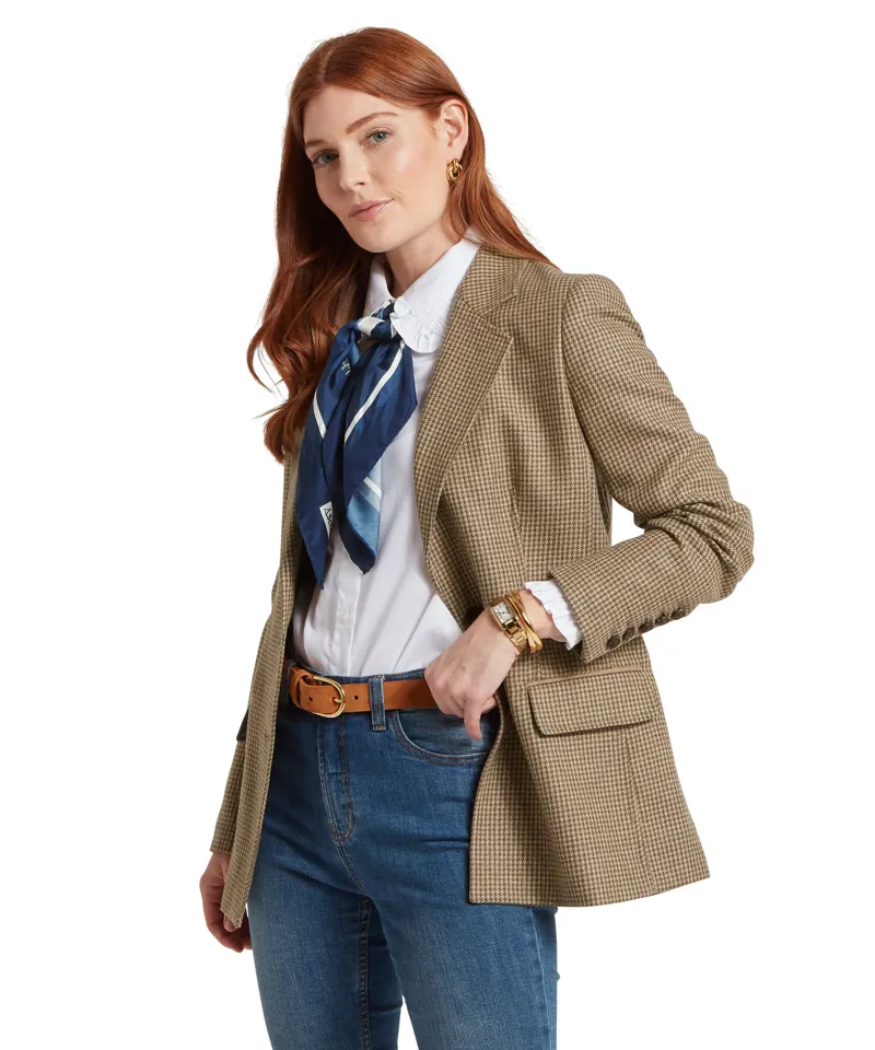 Schoffel Isla Houndstooth Tweed Blazer-5