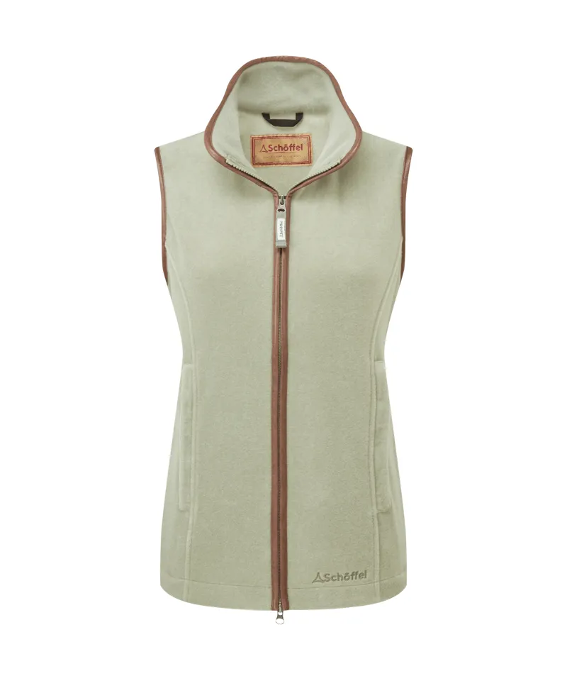 Schoffel Lyndon Fleece Gilet - Sage Green-6