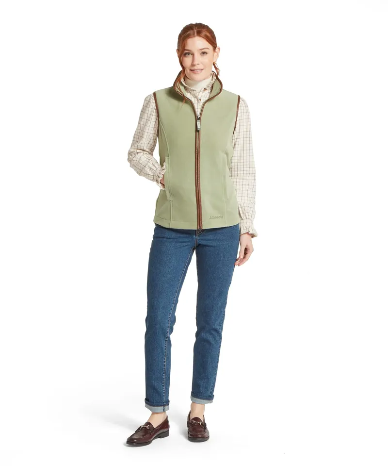 Schoffel Lyndon Fleece Gilet - Sage Green-5