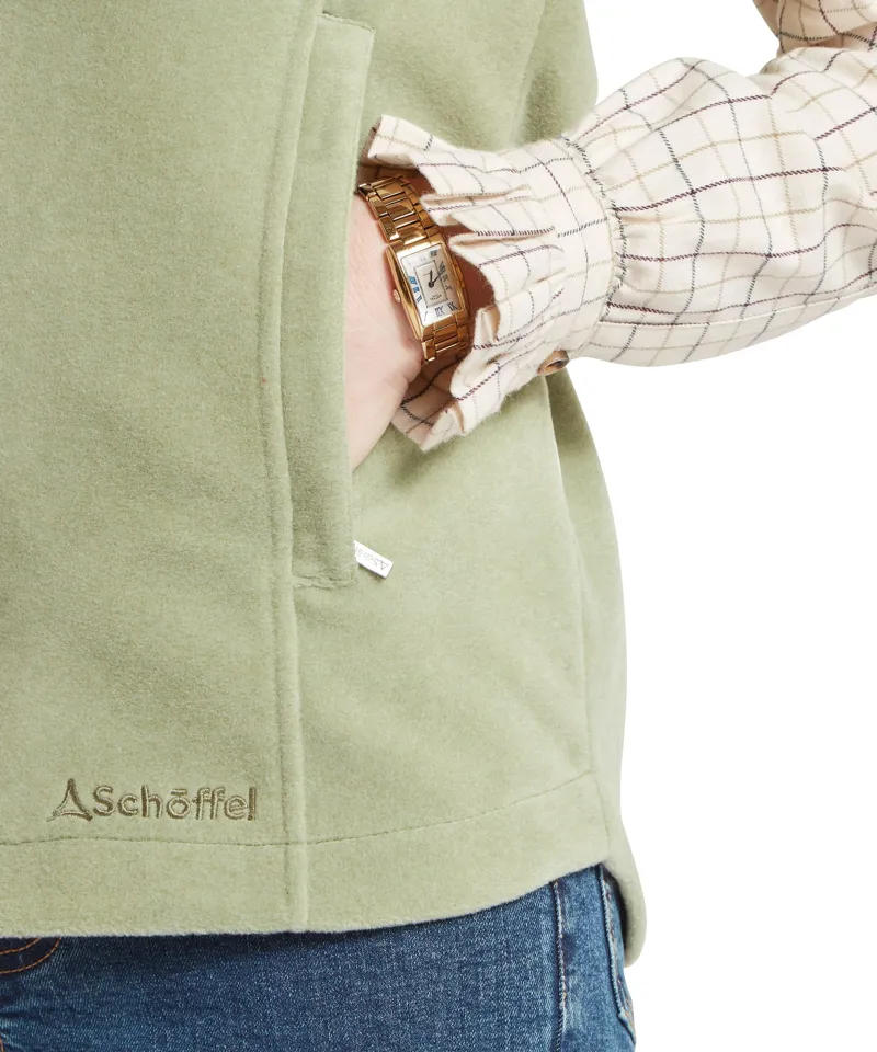 Schoffel Lyndon Fleece Gilet - Sage Green-4