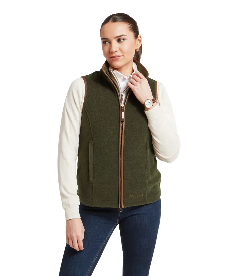 Schoffel Ladies Lyndon Fleece Gilet - Dark Olive-1