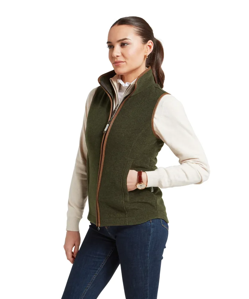 Schoffel Ladies Lyndon Fleece Gilet - Dark Olive-3