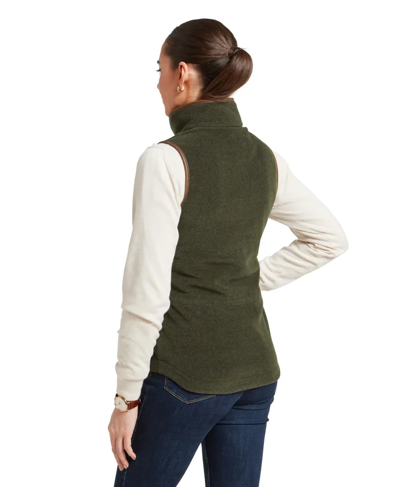 Schoffel Ladies Lyndon Fleece Gilet - Dark Olive-4