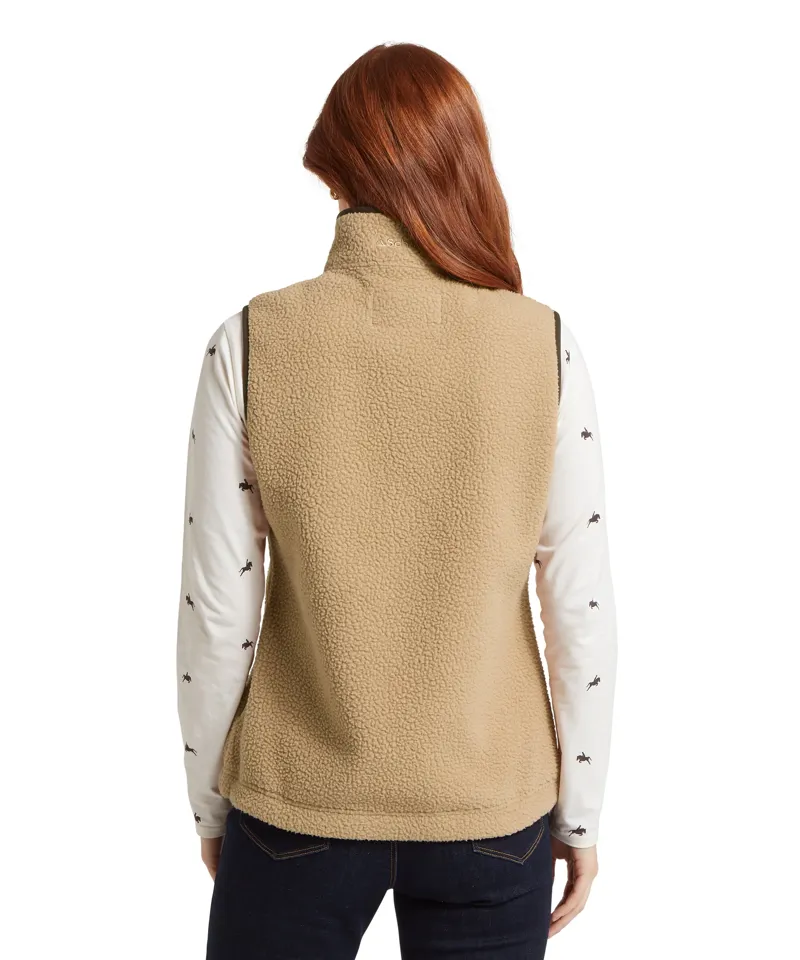 Schoffel Lyndon Retro Fleece Gilet - Tan-4