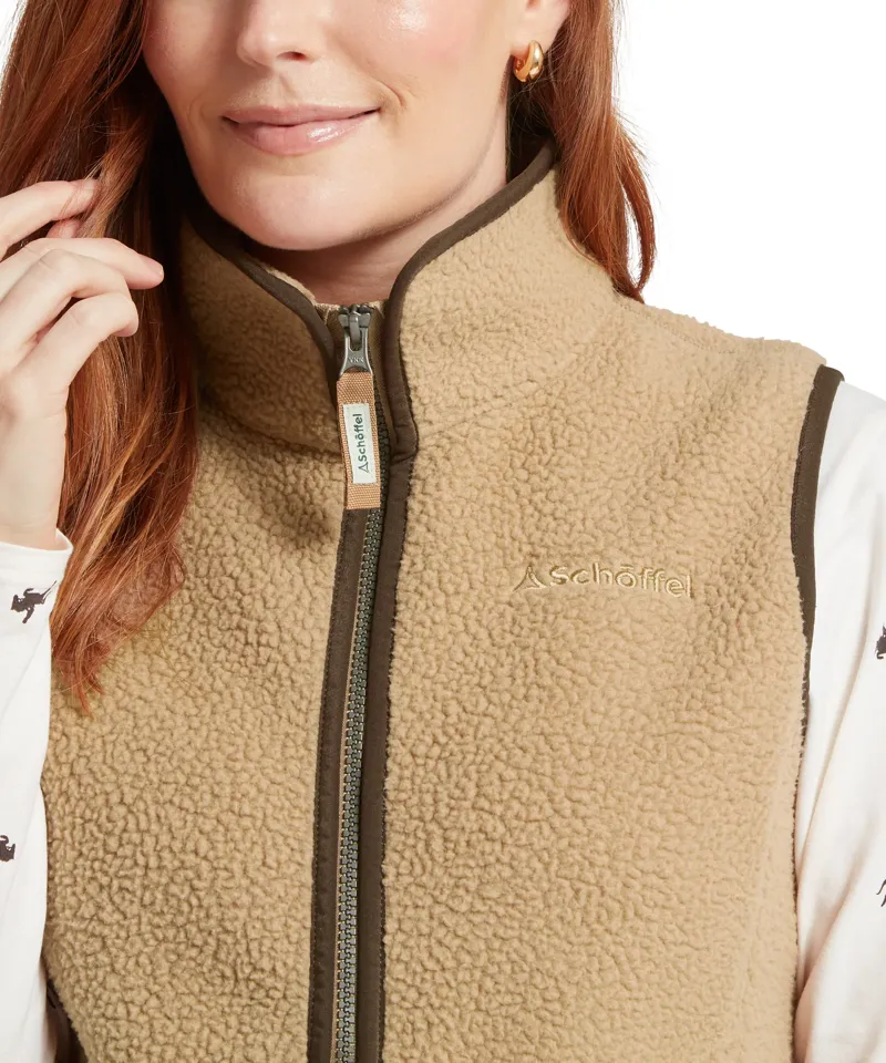 Schoffel Lyndon Retro Fleece Gilet - Tan-5