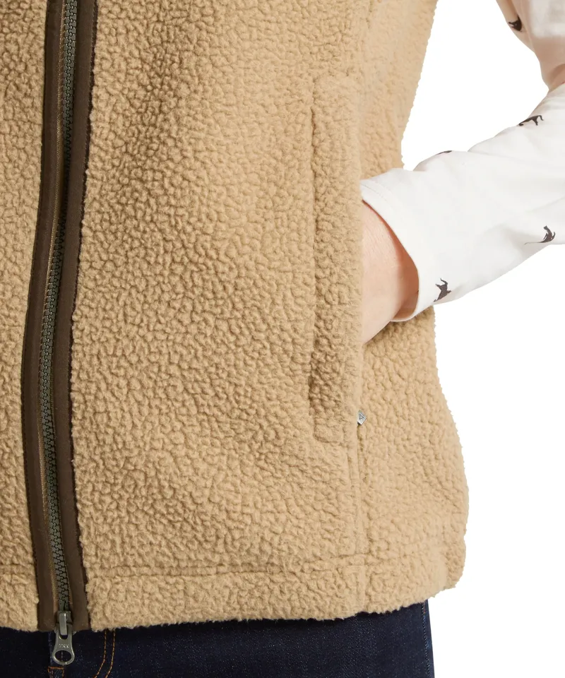 Schoffel Lyndon Retro Fleece Gilet - Tan-6