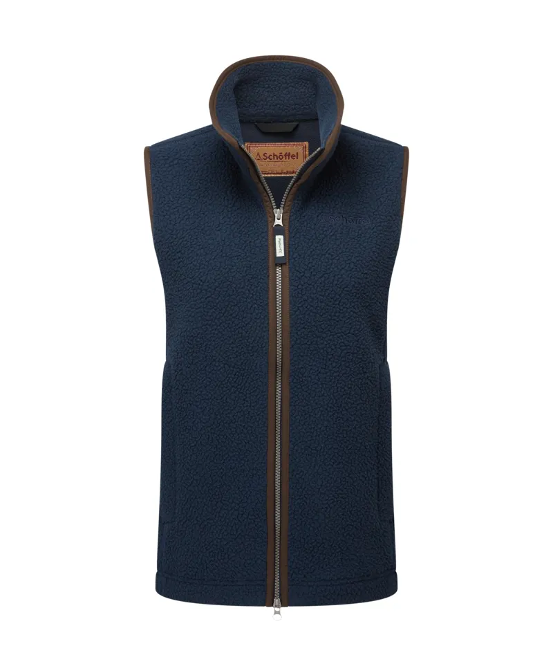 Schoffel Lyndon Retro Fleece Gilet - True Navy-6