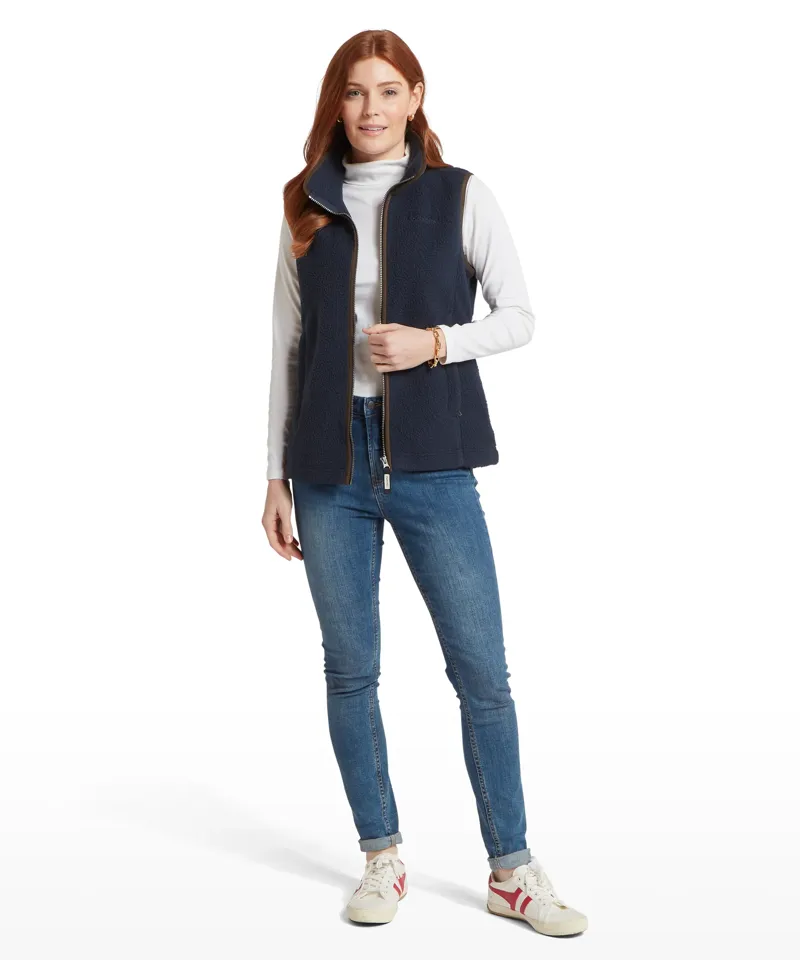 Schoffel Lyndon Retro Fleece Gilet - True Navy-1