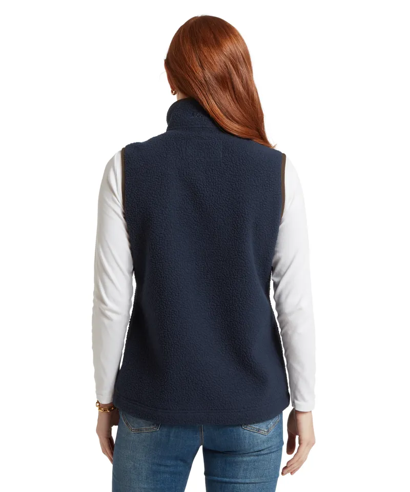 Schoffel Lyndon Retro Fleece Gilet - True Navy-3