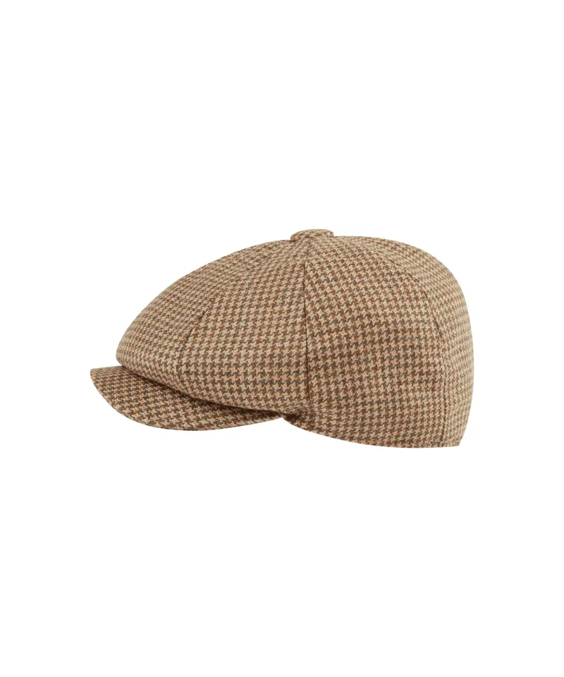 Schoffel Women's Newsboy Tweed Cap - Houndstooth Tweed-3