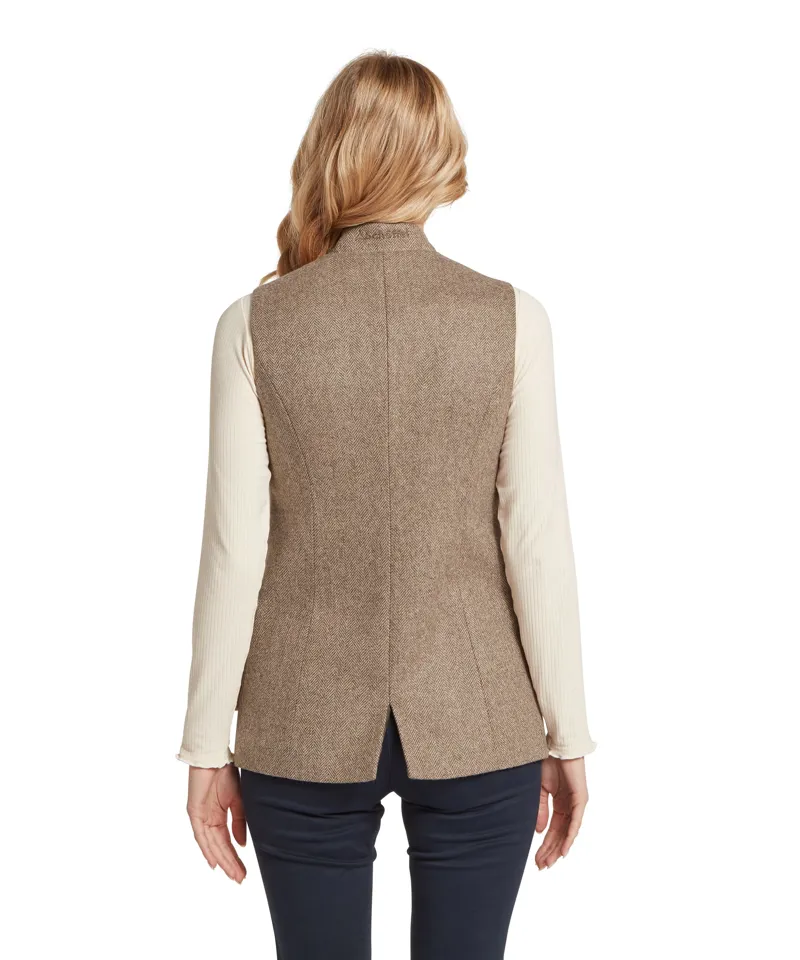 Schoffel Pennan Tweed Waistcoat - Cobblestone Herringbone Tweed-5