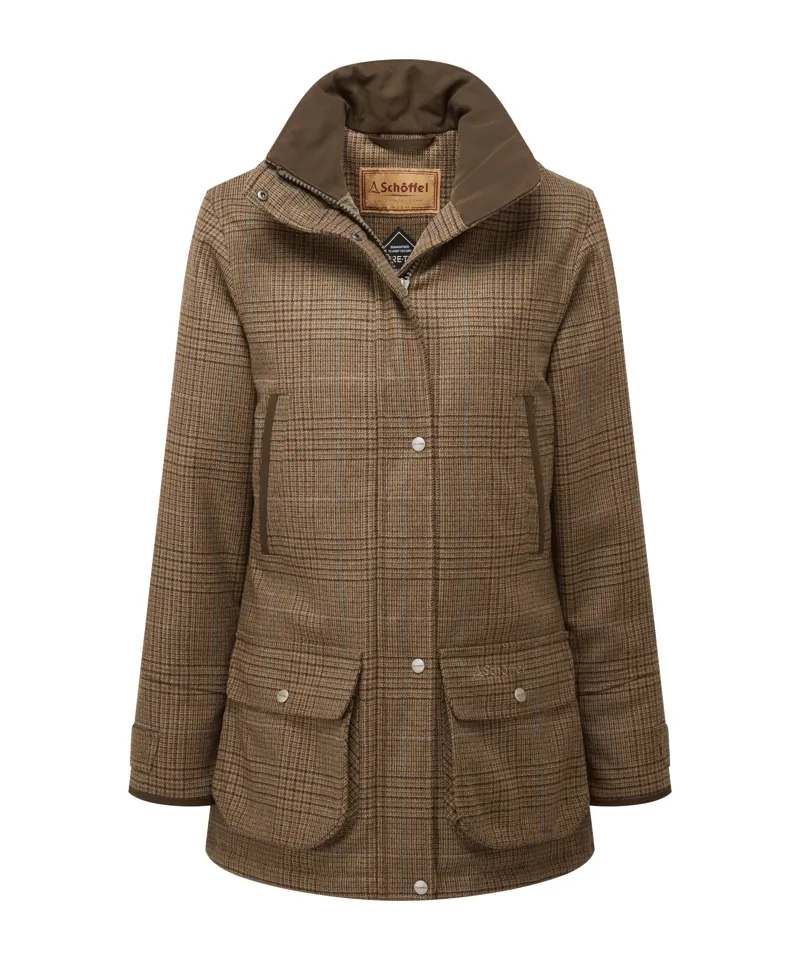 Schoffel Ptarmigan Tweed Coat - Teviot Tweed-1