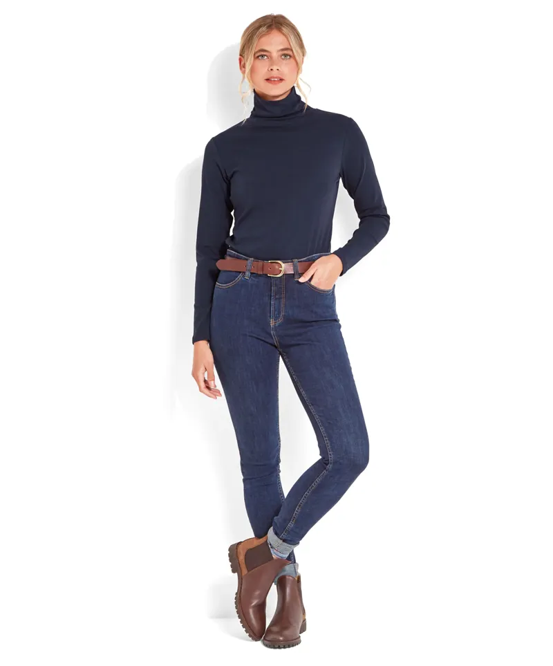 Schoffel Rosedale Roll Neck - Navy-2