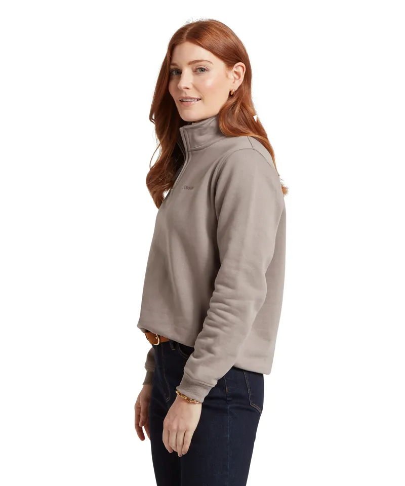 Schoffel Sennen Cove Quarter Zip Sweatshirt - Mushroom -3