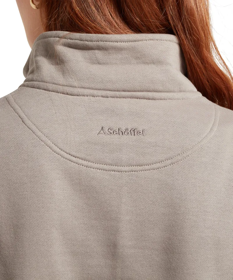 Schoffel Sennen Cove Quarter Zip Sweatshirt - Mushroom -5