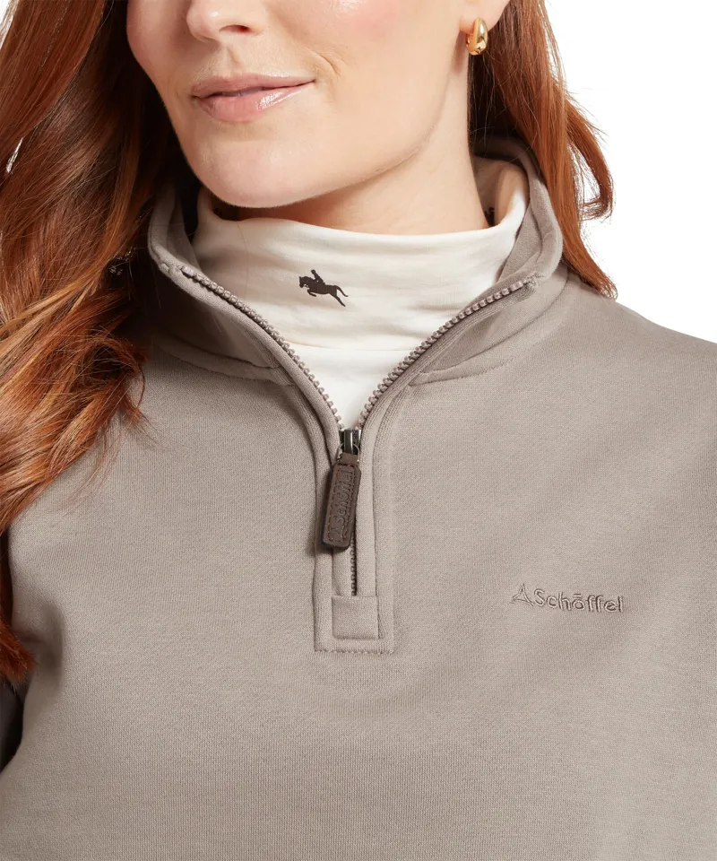 Schoffel Sennen Cove Quarter Zip Sweatshirt - Mushroom -6