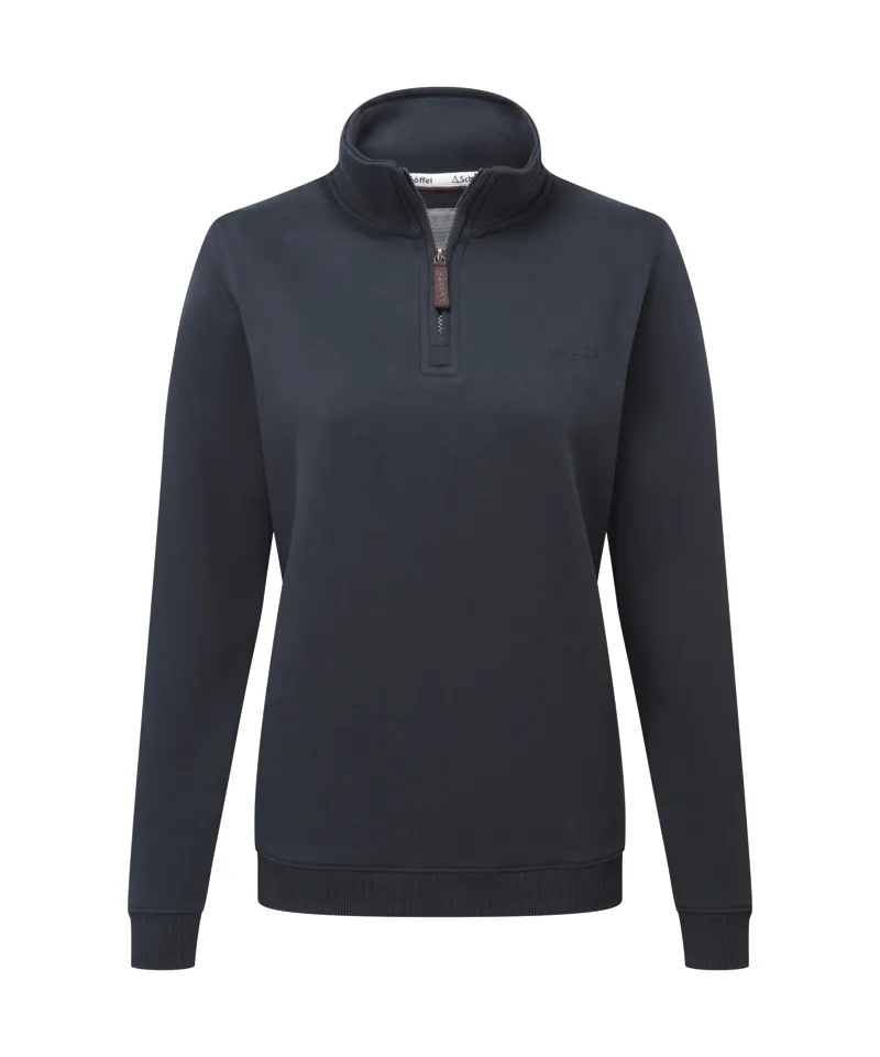 Schoffel Sennen Cove Quarter Zip Sweatshirt - True Navy-5