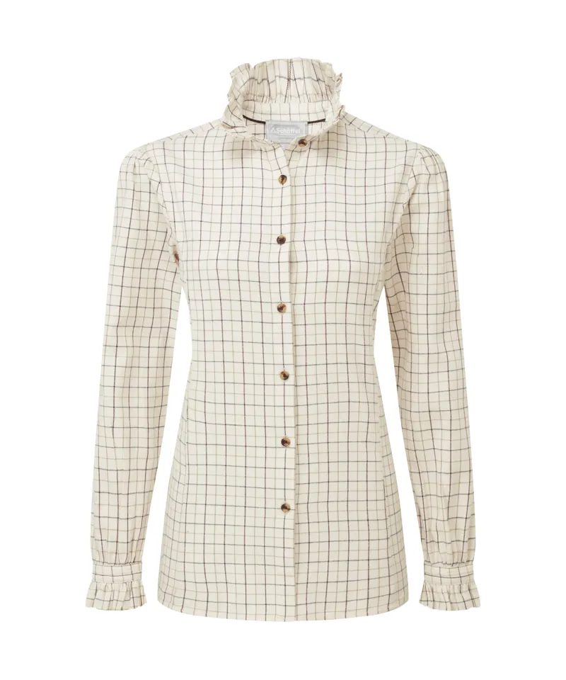 Schoffel Sheringham Shirt - Beetroot Check-7