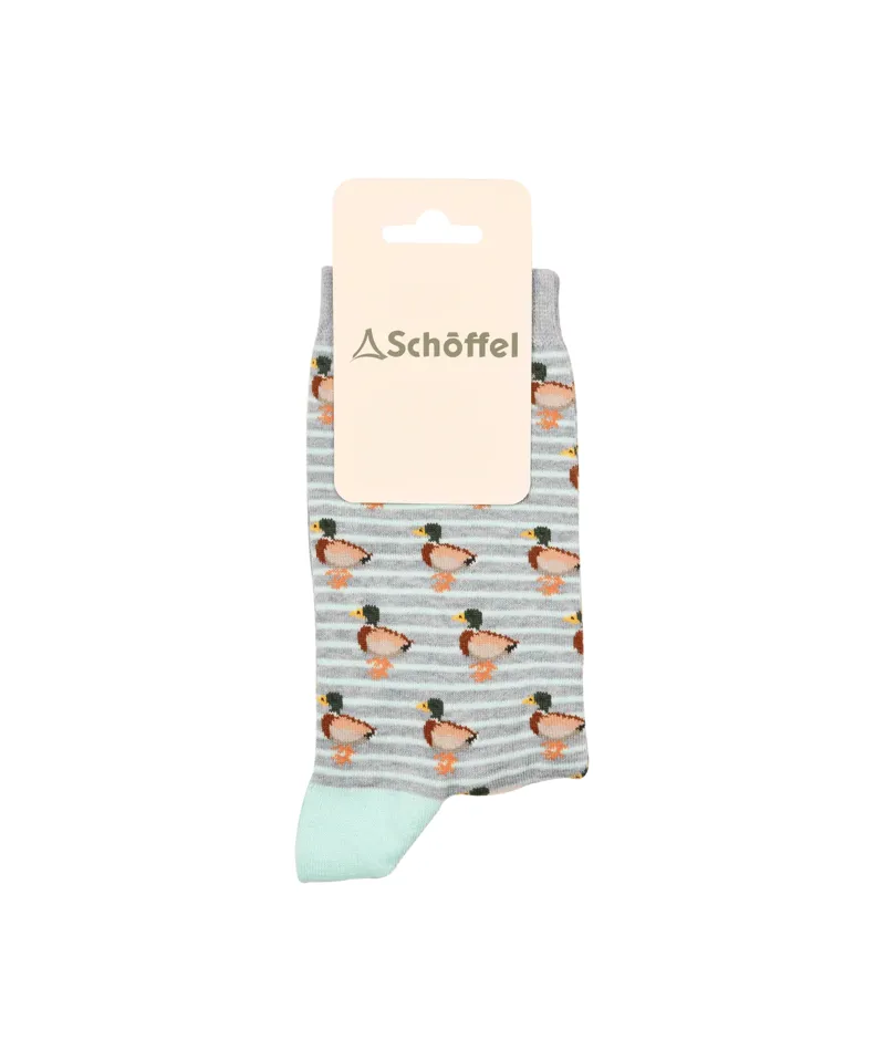 Schoffel Cotton Socks - Mint Duck
