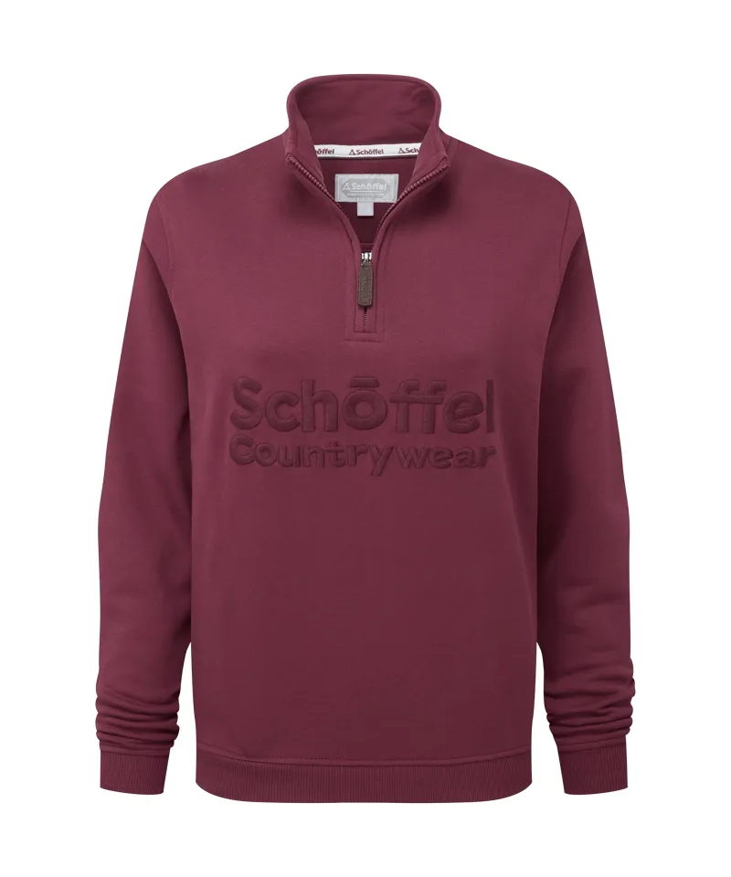 Schoffel St Issey Sweatshirt - Burgundy-6