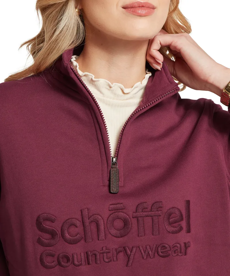 Schoffel St Issey Sweatshirt - Burgundy-5
