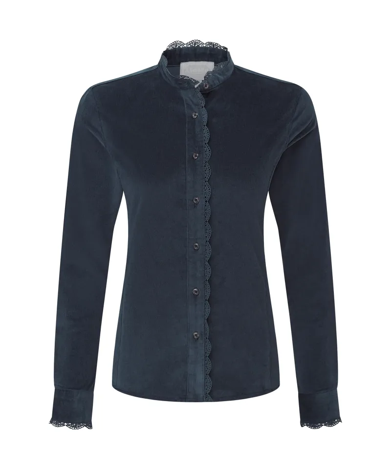 Schoffel Thetford Cord Shirt - Blueberry-1