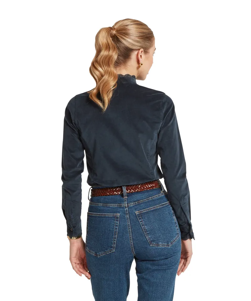 Schoffel Thetford Cord Shirt - Blueberry-4