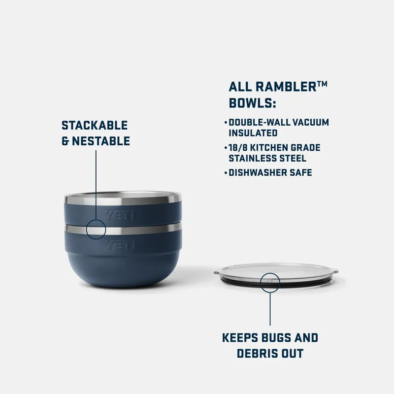 YETI Rambler Medium Insulated Bowl - Navy-1