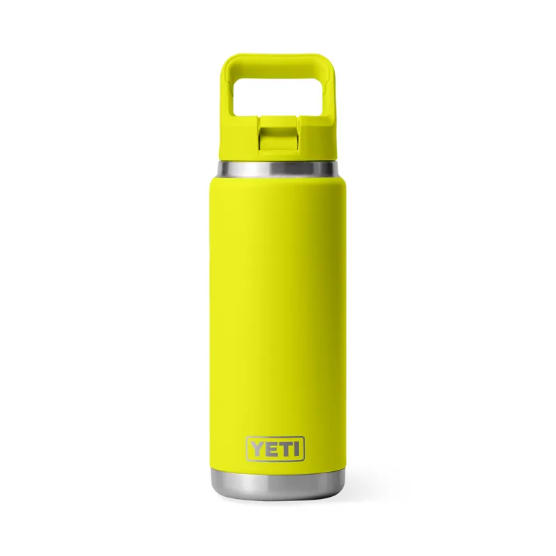 YETI Rambler 26 Oz Firefly Yellow with Straw Cap